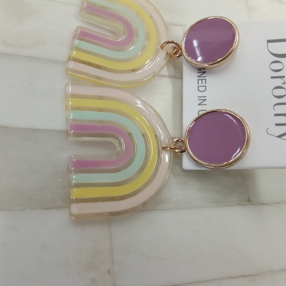 Purple Rainbow Earrings - Picture 4 of 6